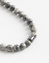 Collares Cortos Piedra Collar De Piedras Men's Collection - Gris Melange