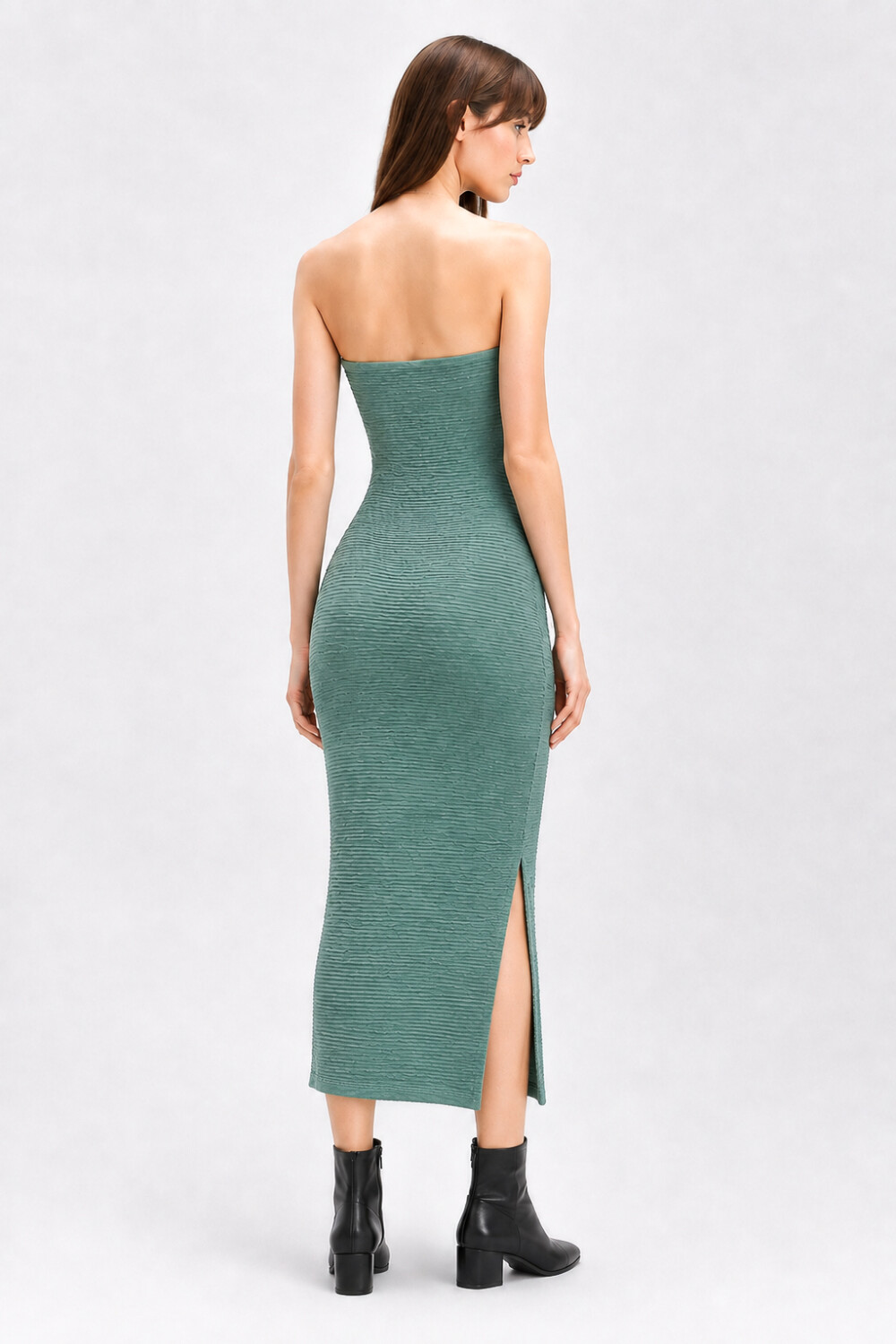 Vestido Runpia Verde Azulado