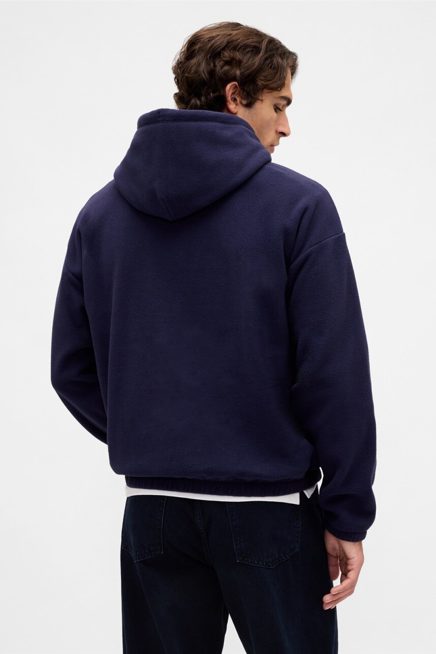 Canguro Polar Logo Gap Hombre Navy Uniform