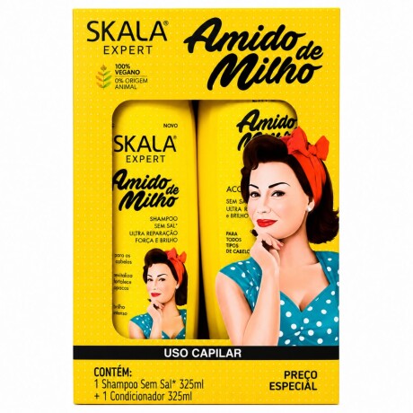 Pack Skala Shampoo 325 Ml + Acoondicionador 325 Ml Almidon De Maiz Pack Skala Shampoo 325 Ml + Acoondicionador 325 Ml Almidon De Maiz