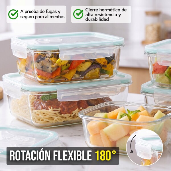 Juego De 8 Tarros De Vidrio Hermeticos Taper Recipientes Contenedores Imback Turquesa Juego De 8 Tarros De Vidrio Hermeticos Taper Recipientes Contenedores Imback Turquesa