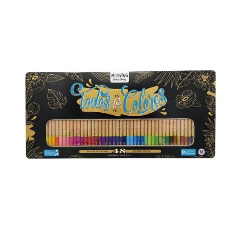 Lapices de colores Mooving Caja x 48 unidades Lapices De Colores Mooving Caja X 48 Unidades
