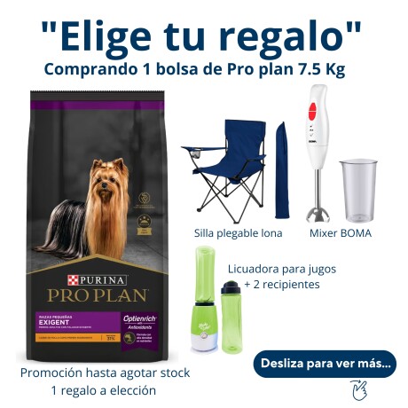 PRO PLAN EXIGENTE PERRO PEQUEÑO 7.5KG Pro Plan Exigente Perro Pequeño 7.5kg