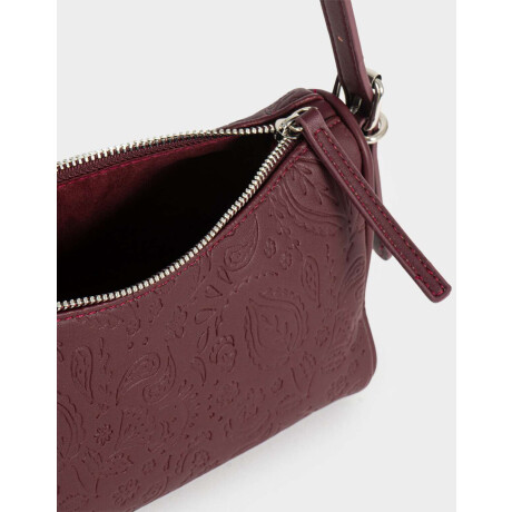 Bandolera Suede Chocolate Violeta Uva