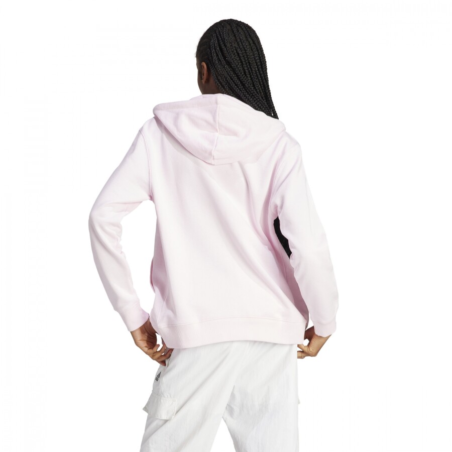 Campera de Mujer Adidas c/Capucha Essentials Rosa - Blanco
