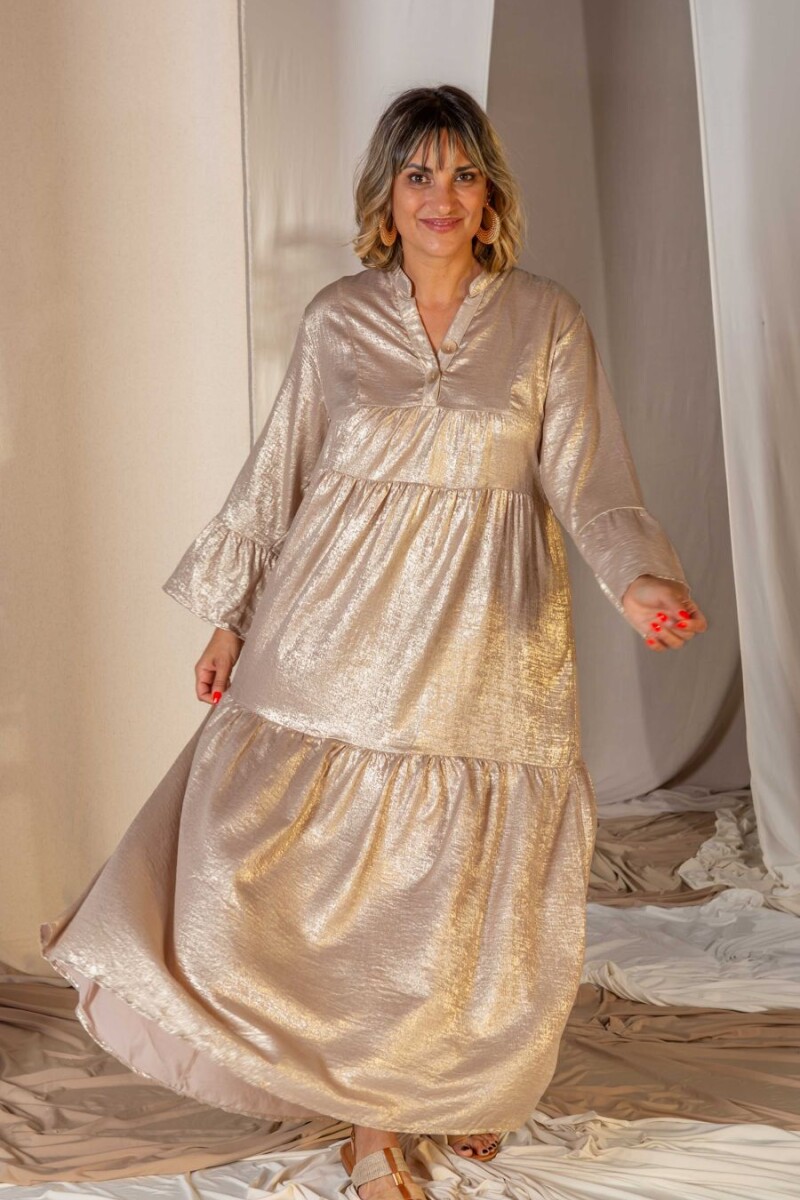 Vestido Resplendor Dorado