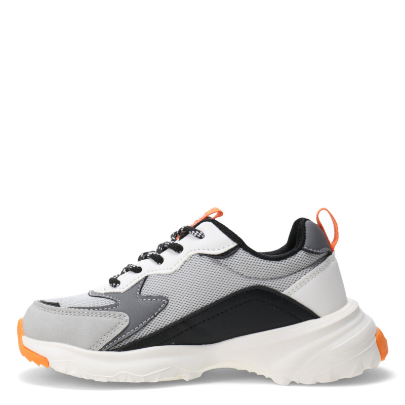 Championes de Niño Push VARETES con materiales combinados Gris