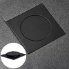 Rejilla de piso click clack 10x10 negro mate Rejilla De Piso Click Clack 10x10 Negro Mate