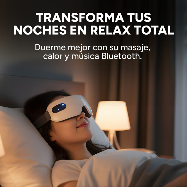 Masajeador Corporal Ojos Dolor Cabeza 3 Modos Uso Recargable Color Blanco