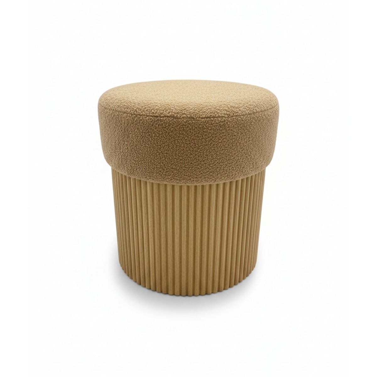 PUFF BEIGE 42X42X45CM 