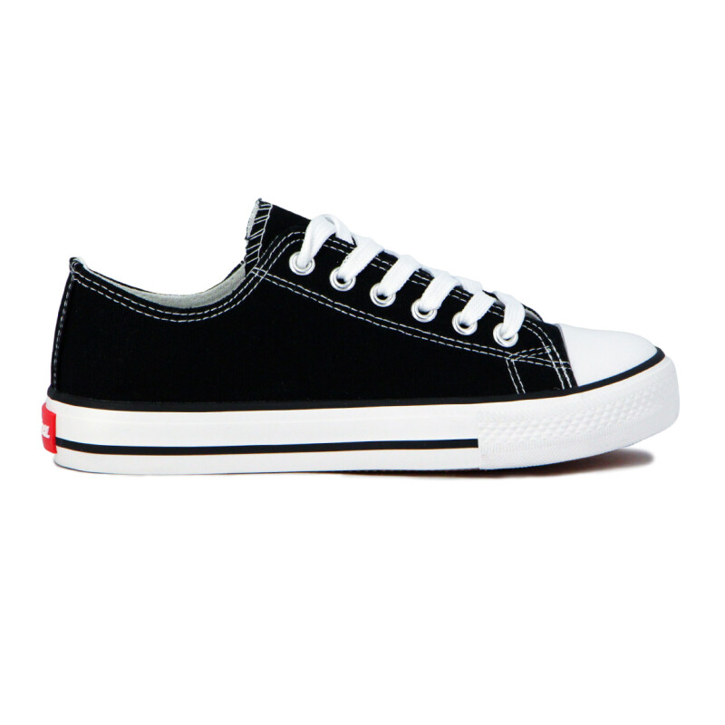 Austral Calzado Lona Casual Acordonado S/baja Negro