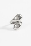 Anillo acero bold plateado