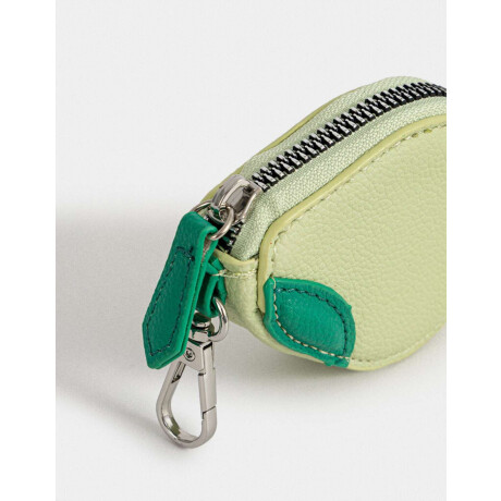 Monedero Cuerina Fruta Verde Lima