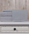 Juego Sábanas King Size Pilar 200 Hilos 100% Algodón Gris