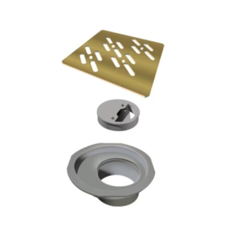 ELLEVE Receptaculo cuadrado 100mm dorado Elleve Receptaculo Cuadrado 100mm Dorado