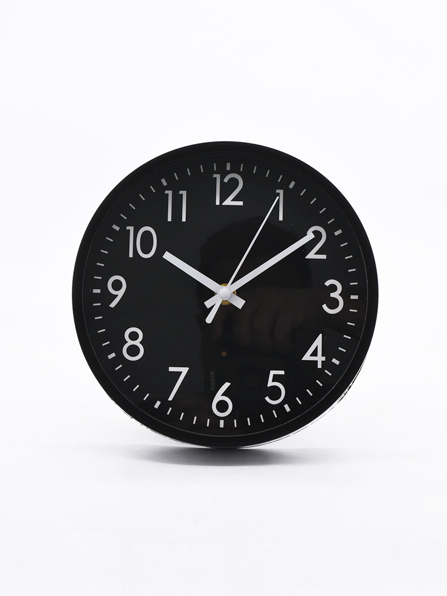 RELOJ PARED BASIC - NEGRO 