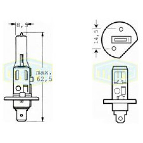 LAMPARA - HALOGENA 24V 70W H1 =466HW TRIFA LAMPARA - HALOGENA 24V 70W H1 =466HW TRIFA