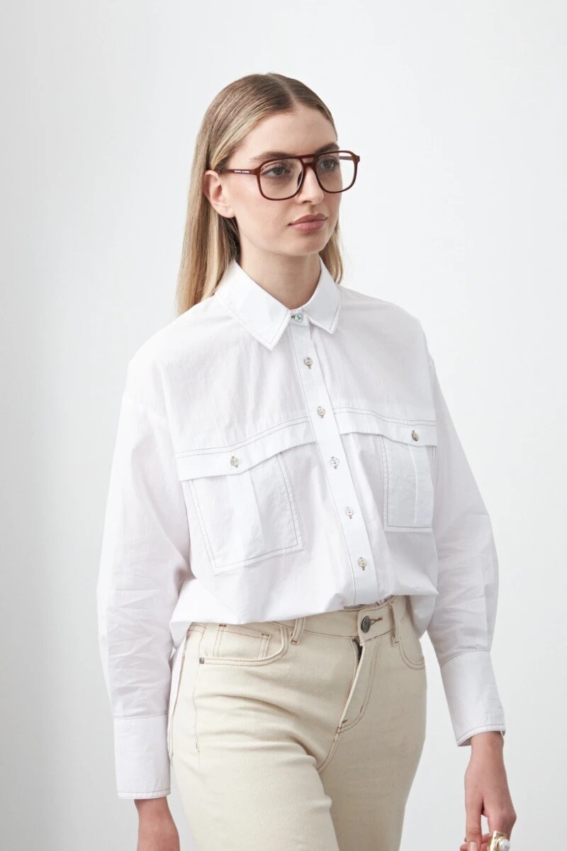 CAMISA D.CASSIN EVIE - BLANCO 