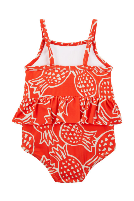 Malla de baño una pieza con protección UPF 50+ diseño piñas Malla de baño una pieza con protección UPF 50+ diseño piñas