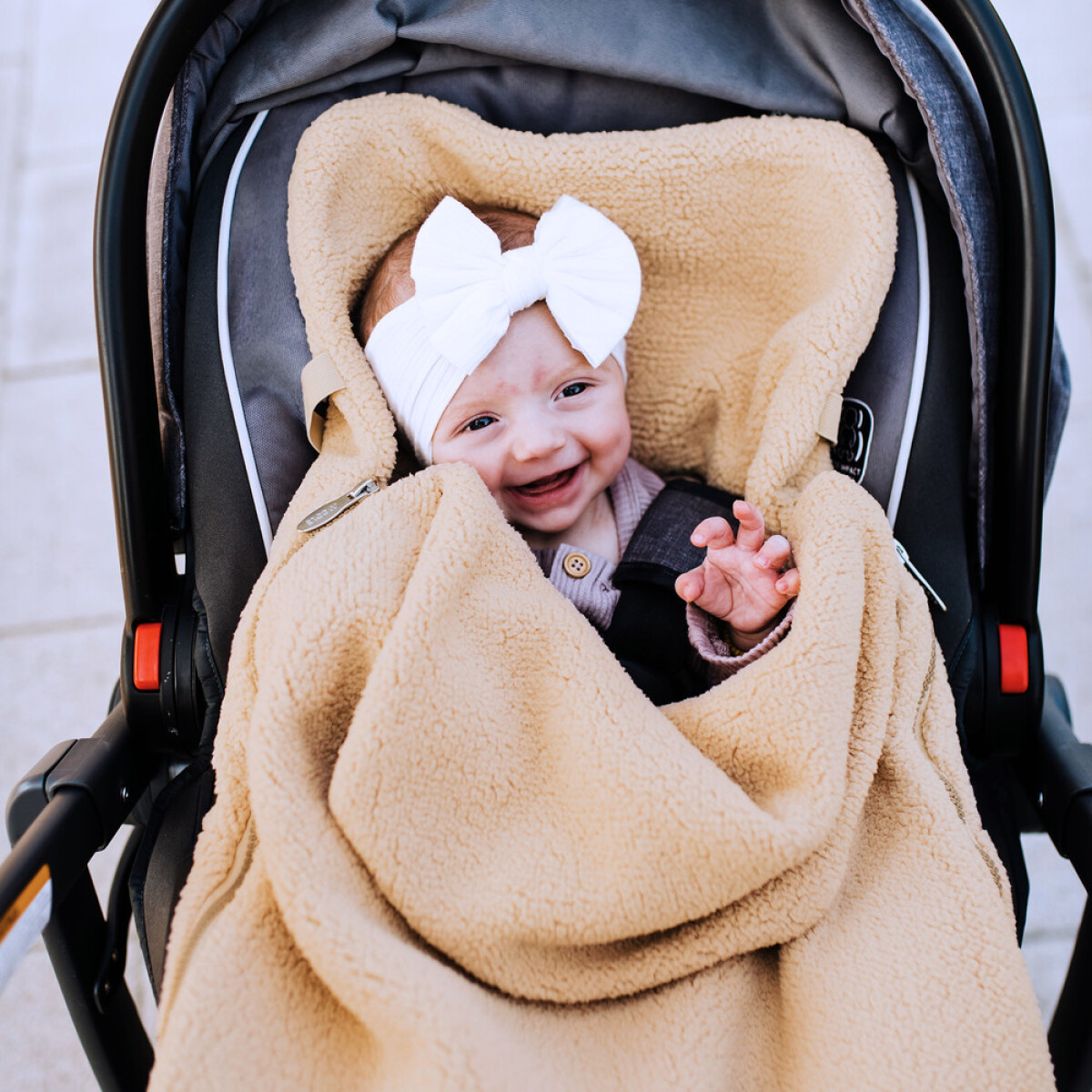 Sobre cobertor corderito - shearling beige 