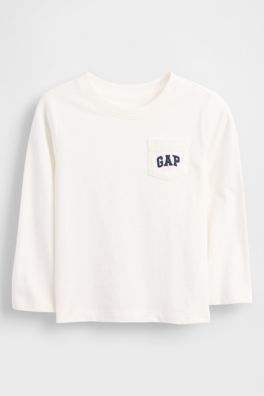 Remera Logo Gap Toddler Niño New Off White
