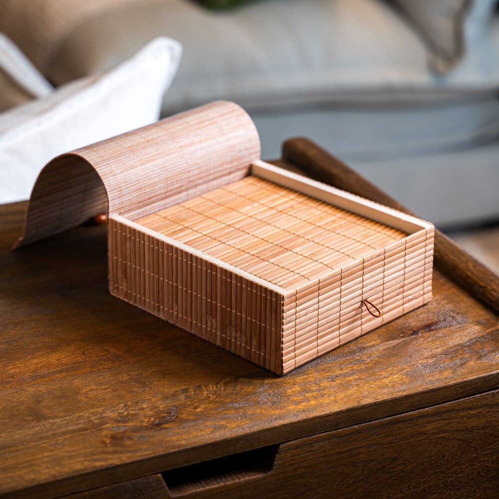 Set 3 cajas bambú Set 3 cajas bambú