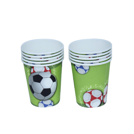 Set Vasos Diseño Futbol 250ml X 10 Unidades Set Vasos Diseño Futbol 250ml X 10 Unidades