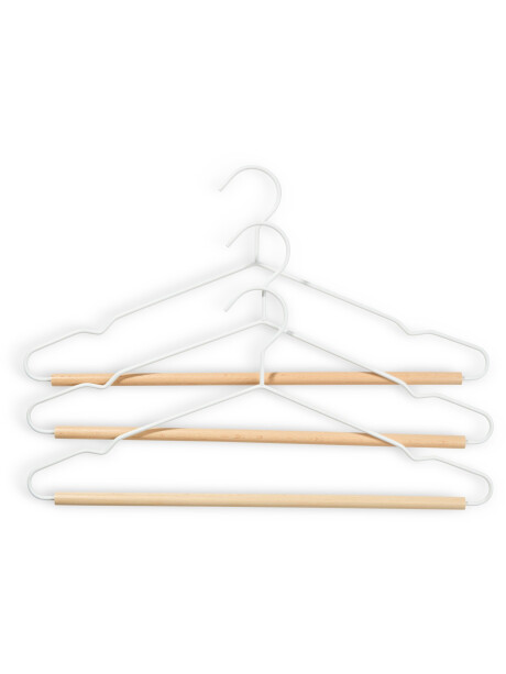 Perchas BO L42cm 3 unidades blanco Perchas BO L42cm 3 unidades blanco