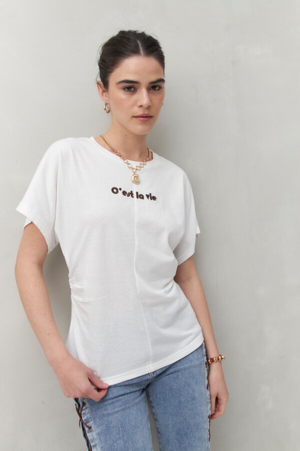 REMERA MILERA Blanco