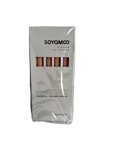 SET 4 VELAS 25C SOYAMOO BRISA DE NARANJA SET 4 VELAS 25C SOYAMOO BRISA DE NARANJA