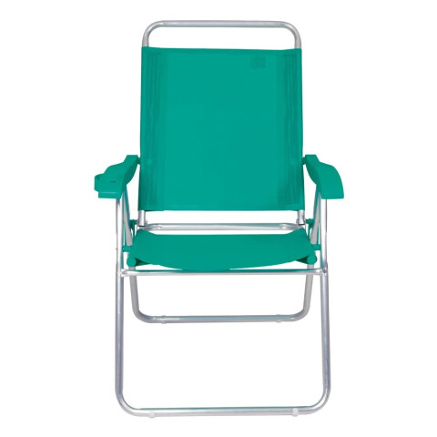SILLA PLEGABLE DE ALUMINIO BOREAL 4 POSICIONES VERDE 2169 SILLA PLEGABLE DE ALUMINIO BOREAL 4 POSICIONES VERDE 2169