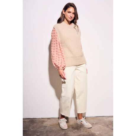 Chaleco Beige Melange