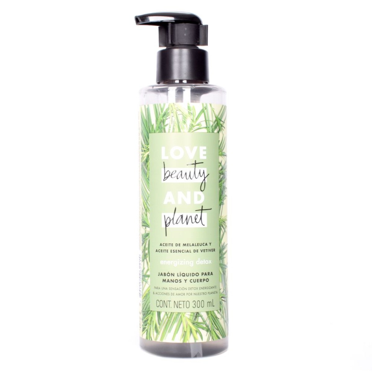 Jabón Líquido para Manos y Cuerpo Love Beauty and Planet Energizing Detox 300ml – Jabón líquido corporal