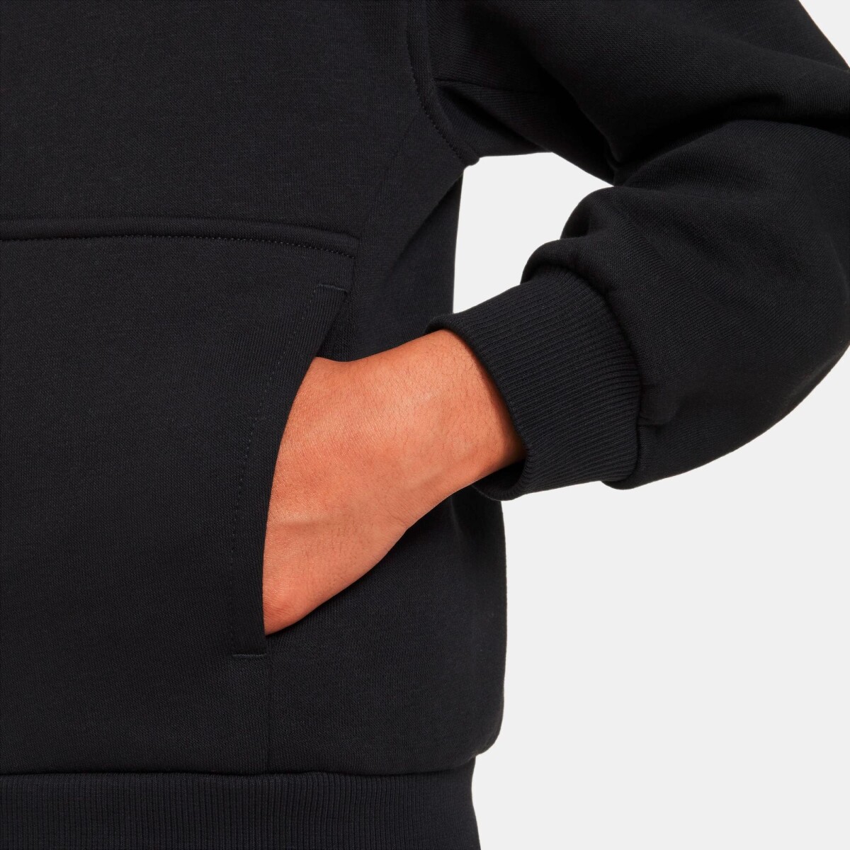 Abrigo Nike Sportswear Club Fleece Unisex - Negro 
