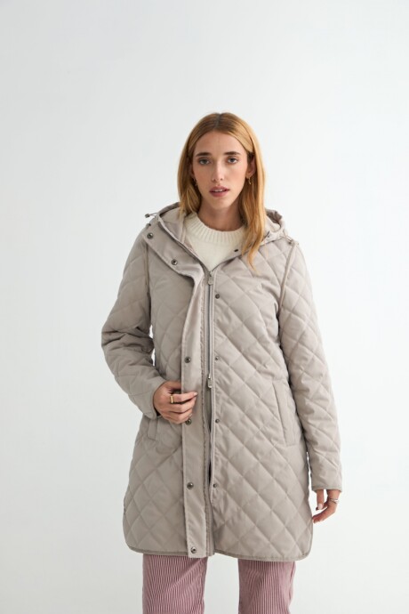 CAMPERA NEREA CON CAPUCHA Beige