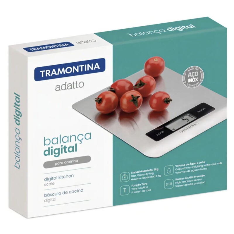Balanza Digital De Cocina Tramontina Adatto Máximo De 5 Kg Balanza Digital De Cocina Tramontina Adatto Máximo De 5 Kg
