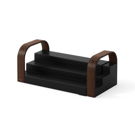 ORGANIZADOR PLASTICO-RECICLADO-Y-MADERA NEGRO BELLWOOD