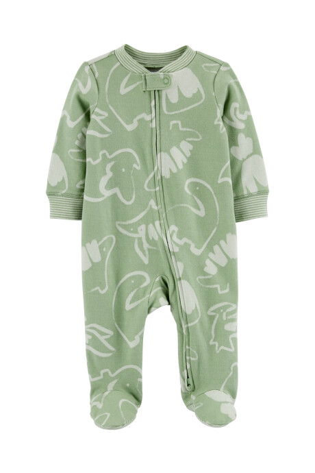 Pijama con Pie Diseño Dinosaurios de Algodón Sin color