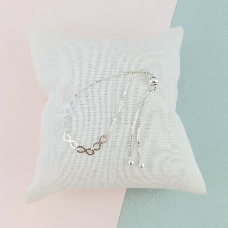 Pulsera de plata 925, autoajustable, INFINTO Pulsera de plata 925, autoajustable, INFINTO