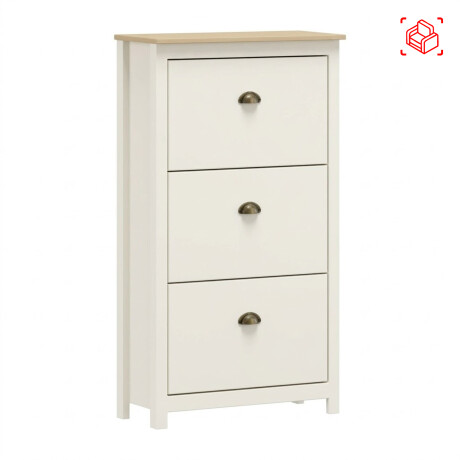 ZAPATERA 3 PUERTAS MADERA NATURAL-BEIGE TOPAZIO