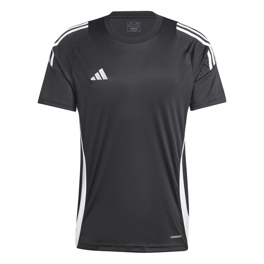 Remera de Hombre Adidas Tiro 24 Negro - Blanco