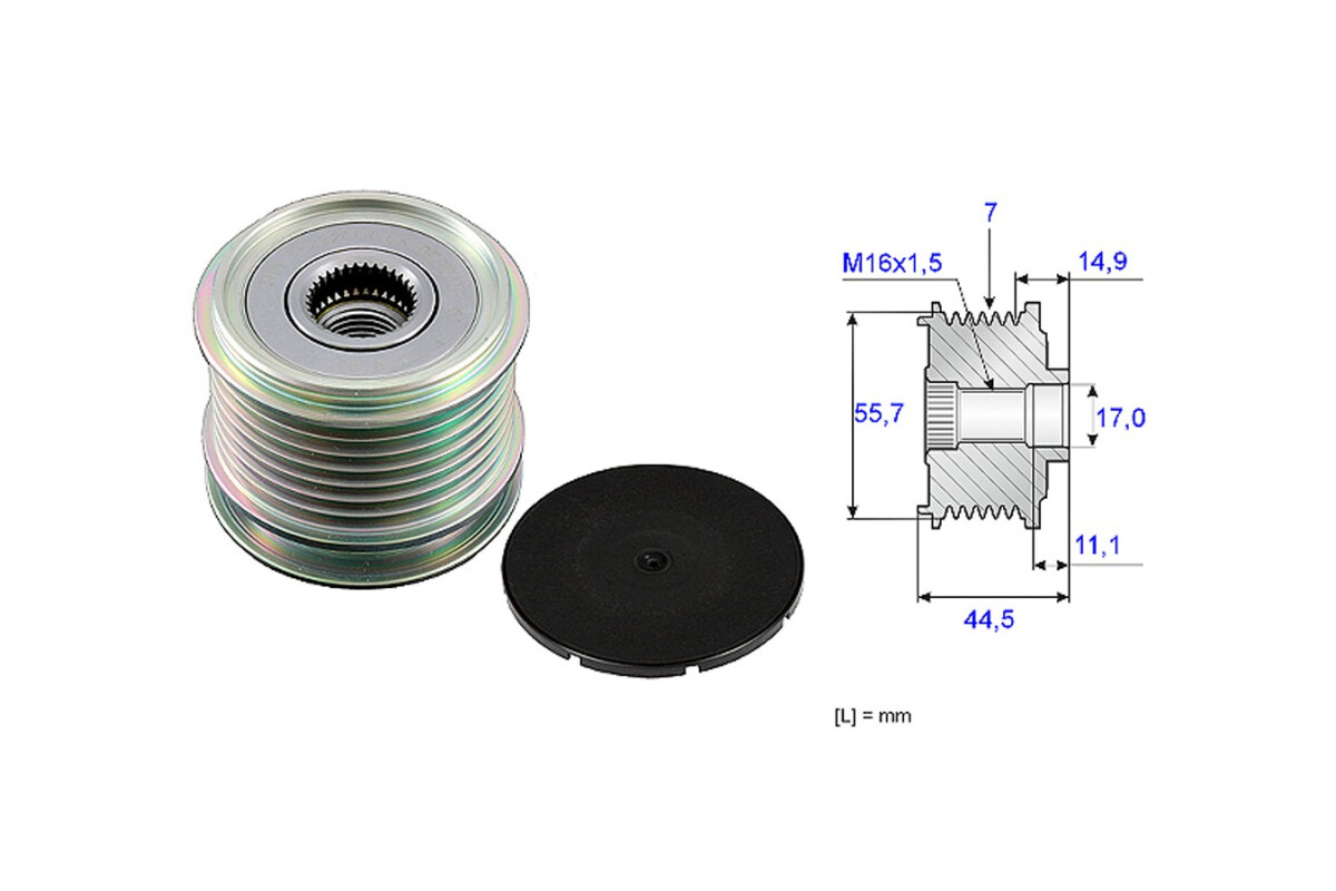 Polea Alternador Marcha Libre Mercedes Benz C 230 Kompressor (W203)/C 200 Kompressor (W203)/Clc 200 Kompressor (Cl203) 00-25 Polea Alternador Marcha Libre Mercedes Benz C 230 Kompressor (W203)/C 200 Kompressor (W203)/Clc 200 Kompressor (Cl203) 00-25