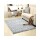 Alfombra Peluda Shaggy de 1.0 x 1.5 m Plateado