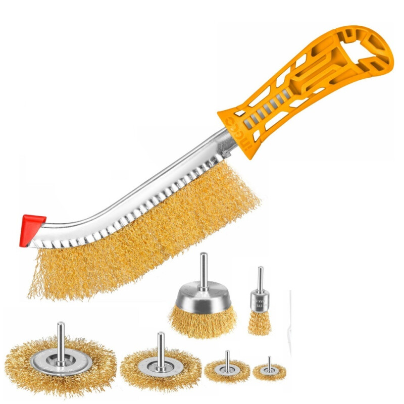 SET X 7 CEPILLOS ALAMBRE WB10071 INGCO SET X 7 CEPILLOS ALAMBRE WB10071 INGCO