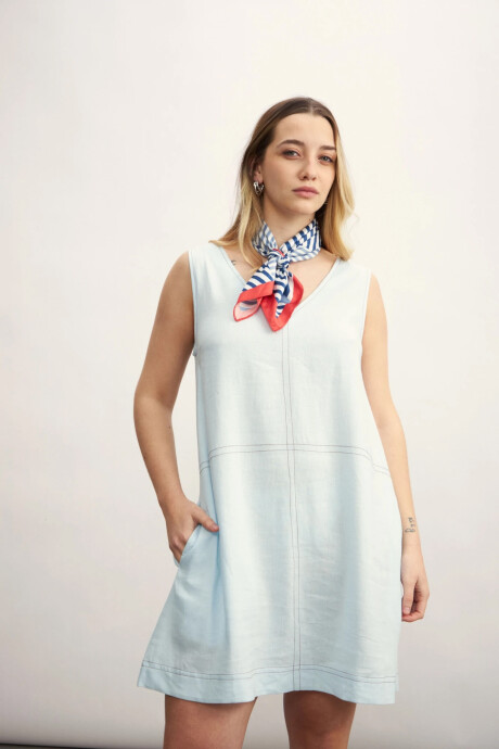 Vestido Agus Celeste