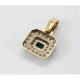 Dije En Oro 18 K, Esmeralda Y Brillantes. Hechos A Mano Dije En Oro 18 K, Esmeralda Y Brillantes. Hechos A Mano
