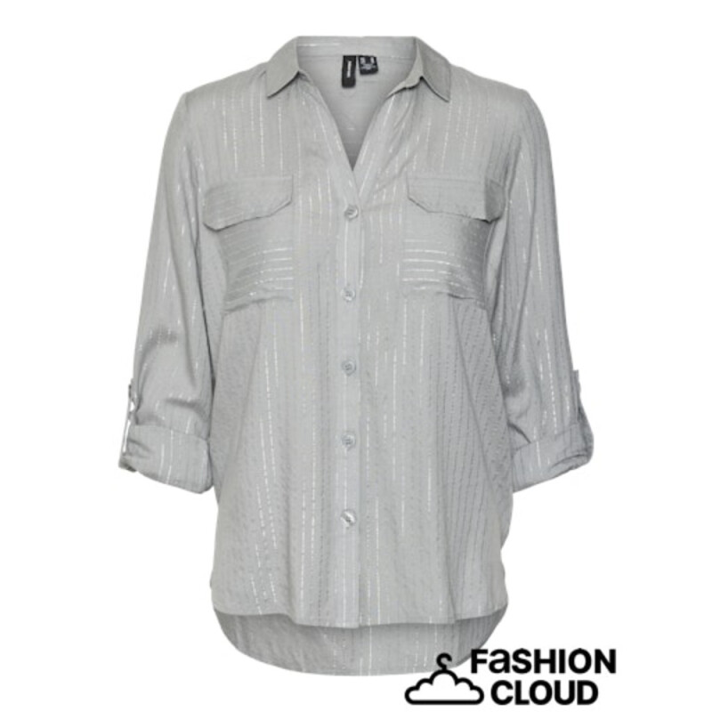 VMBUMPY LS GLITTER SHIRT WVN GA NOOS CORE-12 1 Griffin/Stripes Silver