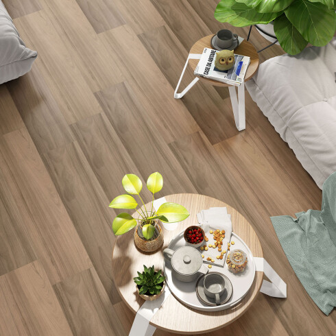 Semi Gres Madera Marron Semi Mate 20X90Cm Piso Pared GAMAS DE MARRON