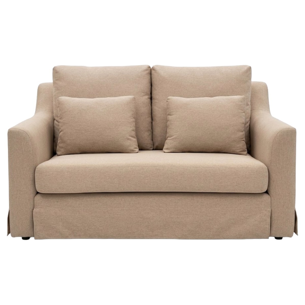 SOFA 2 PUESTOS- CLASSIC SIX CON FLECOS- BEIGE(CD) 