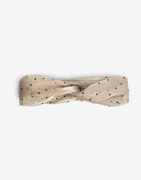 Vinchas Textiles Estampados Vincha Textil Con Nudo - Estampado Lunares